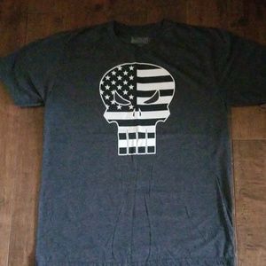 Nice punisher with American flag shirt